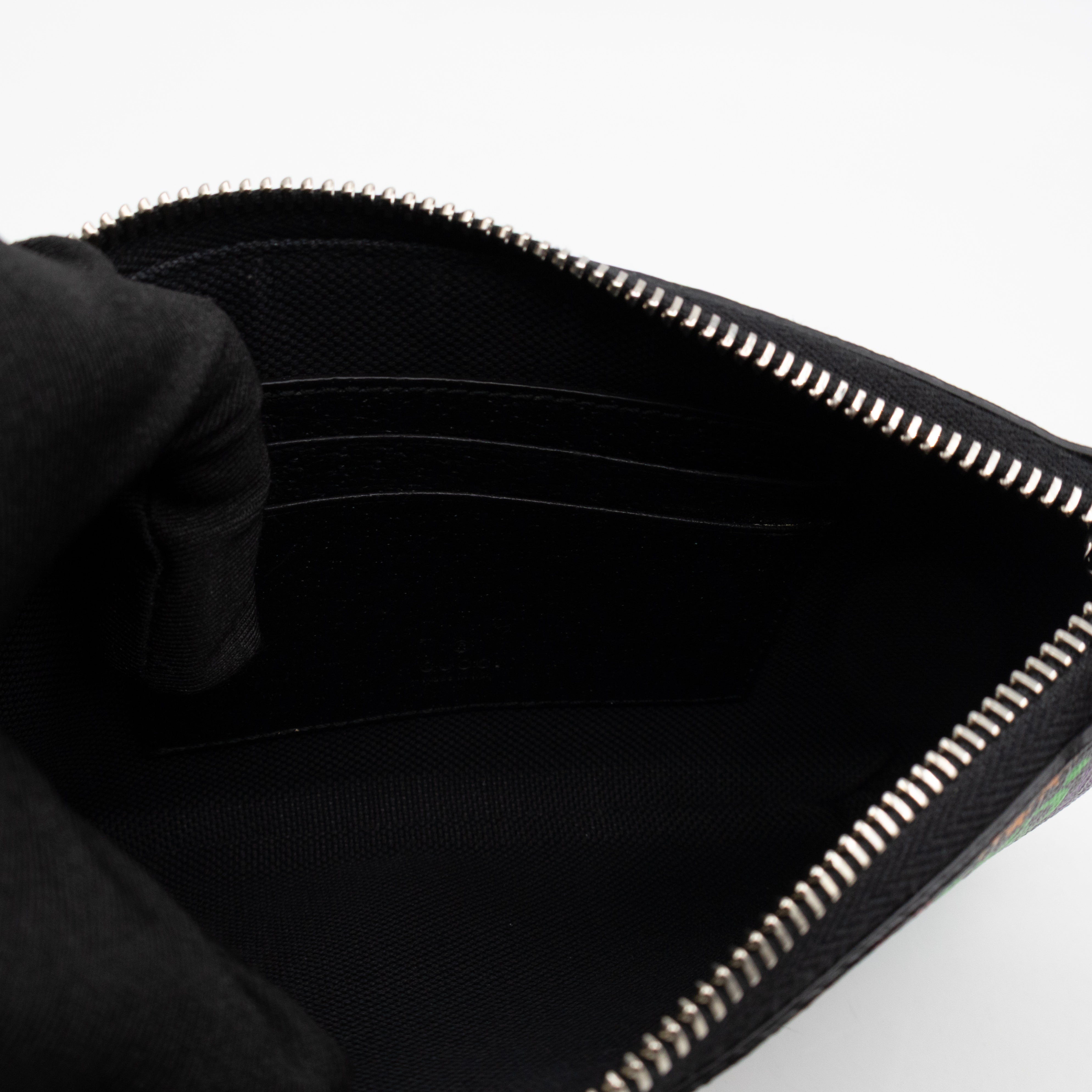 GG Wristlet Zip Pouch GG Psychedelic Canvas