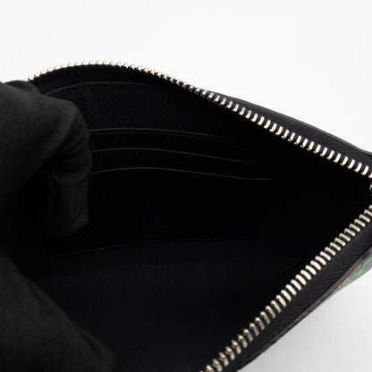 GG Wristlet Zip Pouch GG Psychedelic Canvas