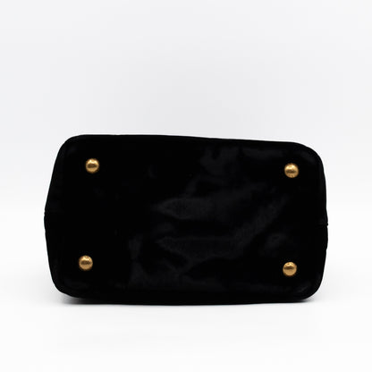 Canapa Mini Tote Bag Black Velvet