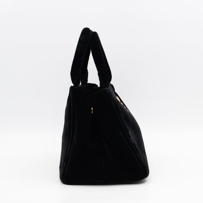 Canapa Mini Tote Bag Black Velvet