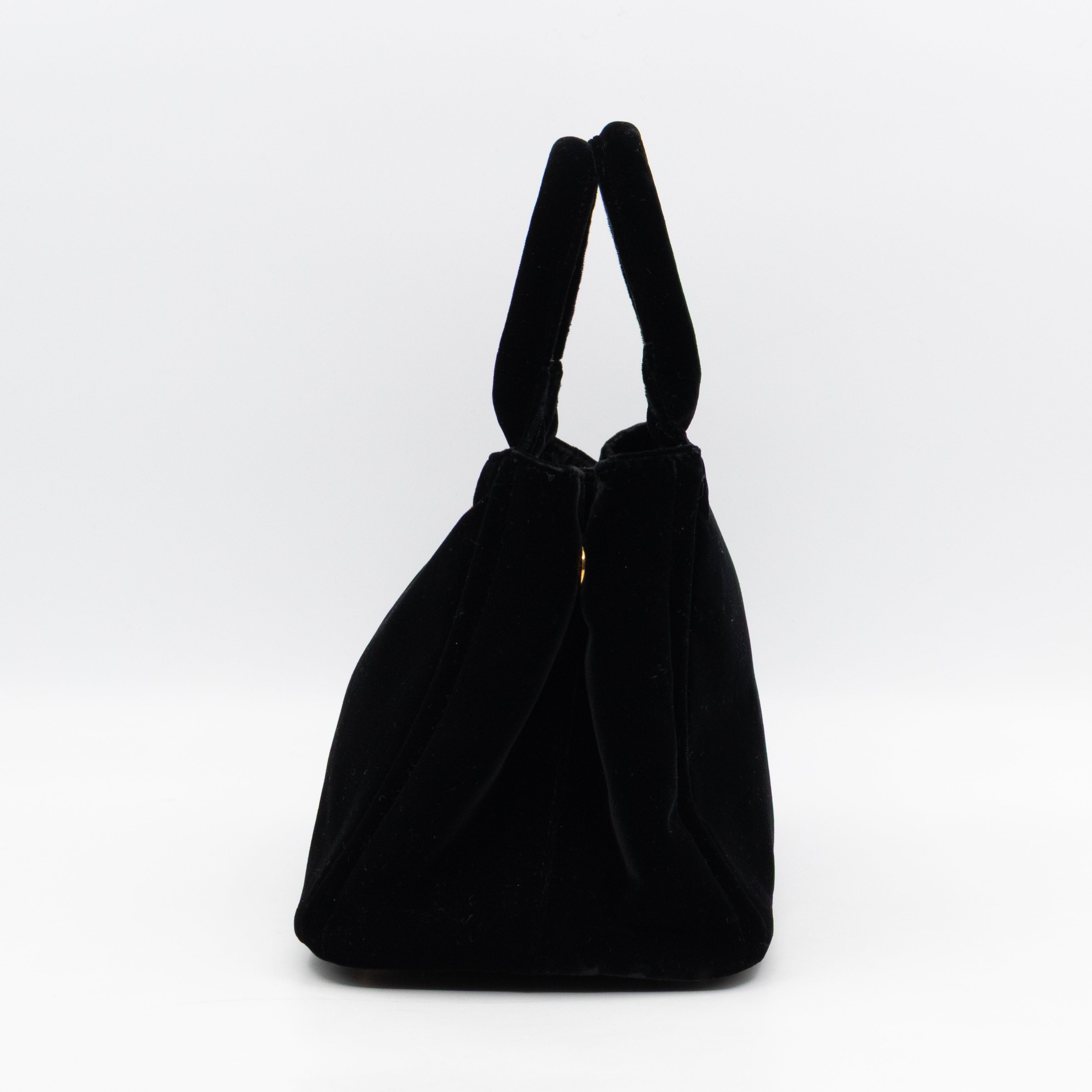 Canapa Mini Tote Bag Black Velvet