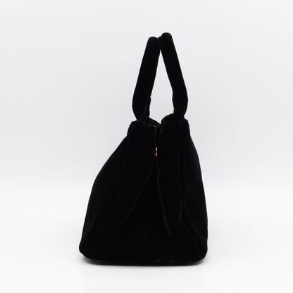 Canapa Mini Tote Bag Black Velvet