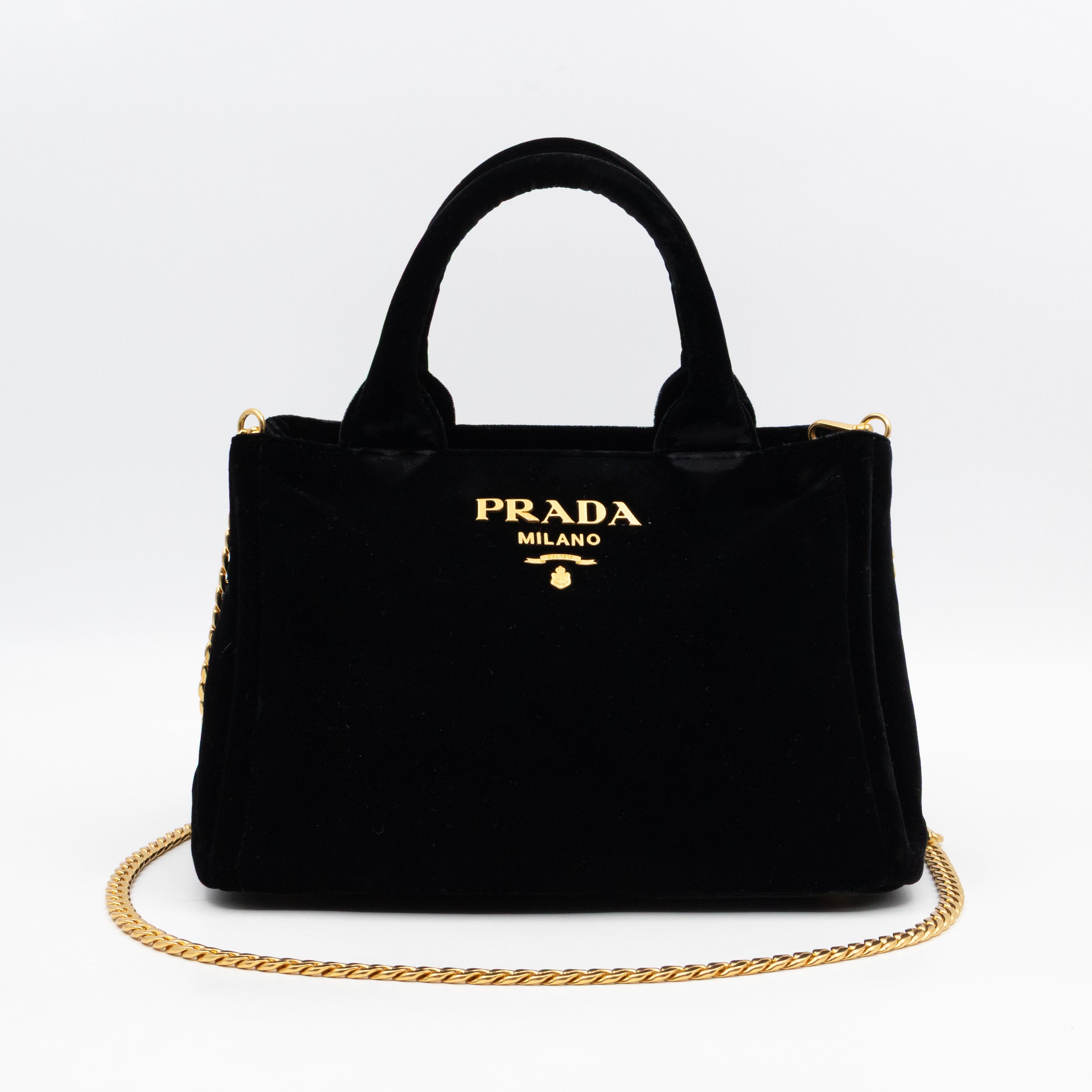 Canapa Mini Tote Bag Black Velvet