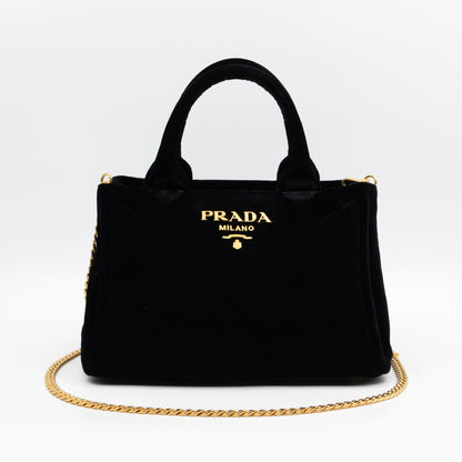 Canapa Mini Tote Bag Black Velvet