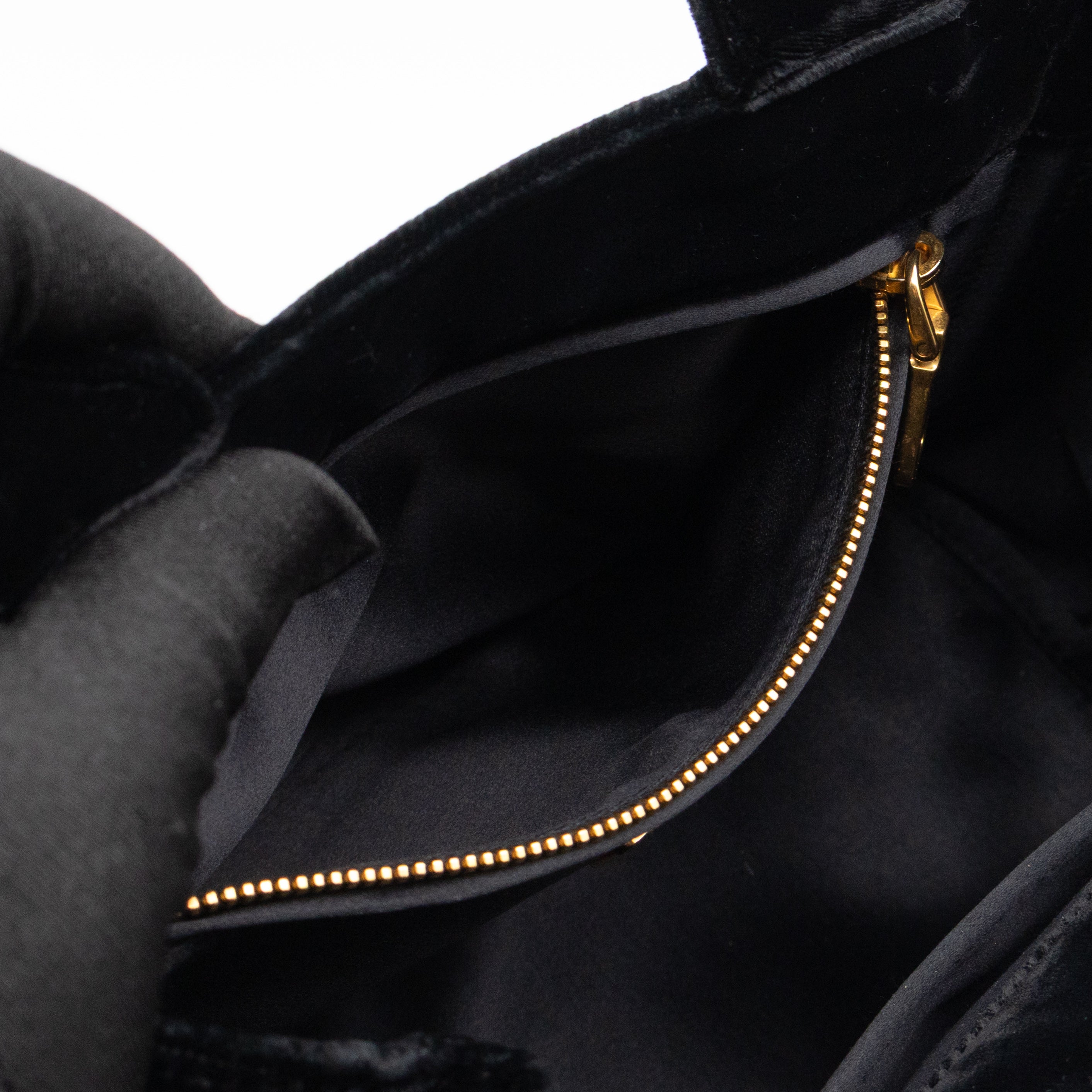 Canapa Mini Tote Bag Black Velvet