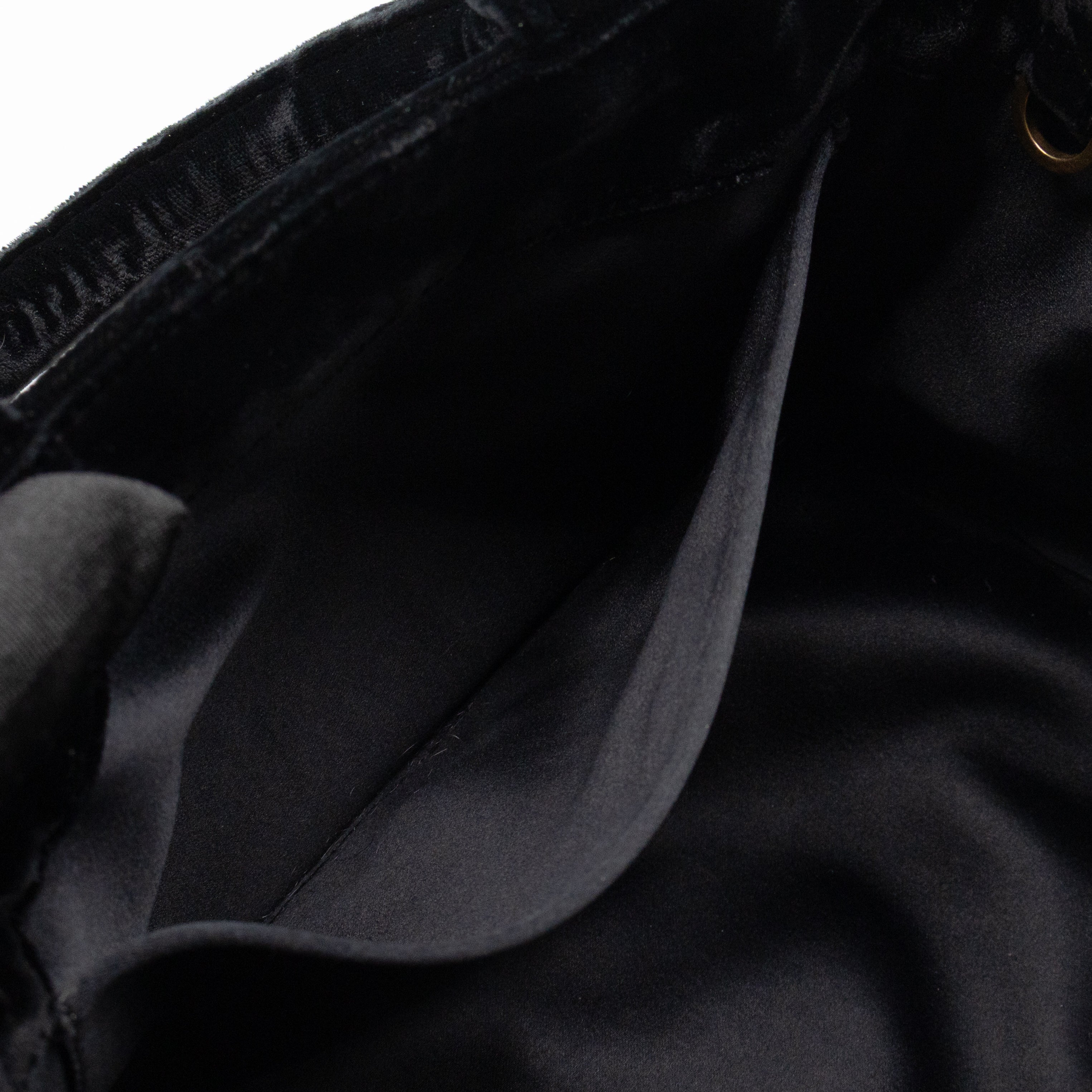 Canapa Mini Tote Bag Black Velvet