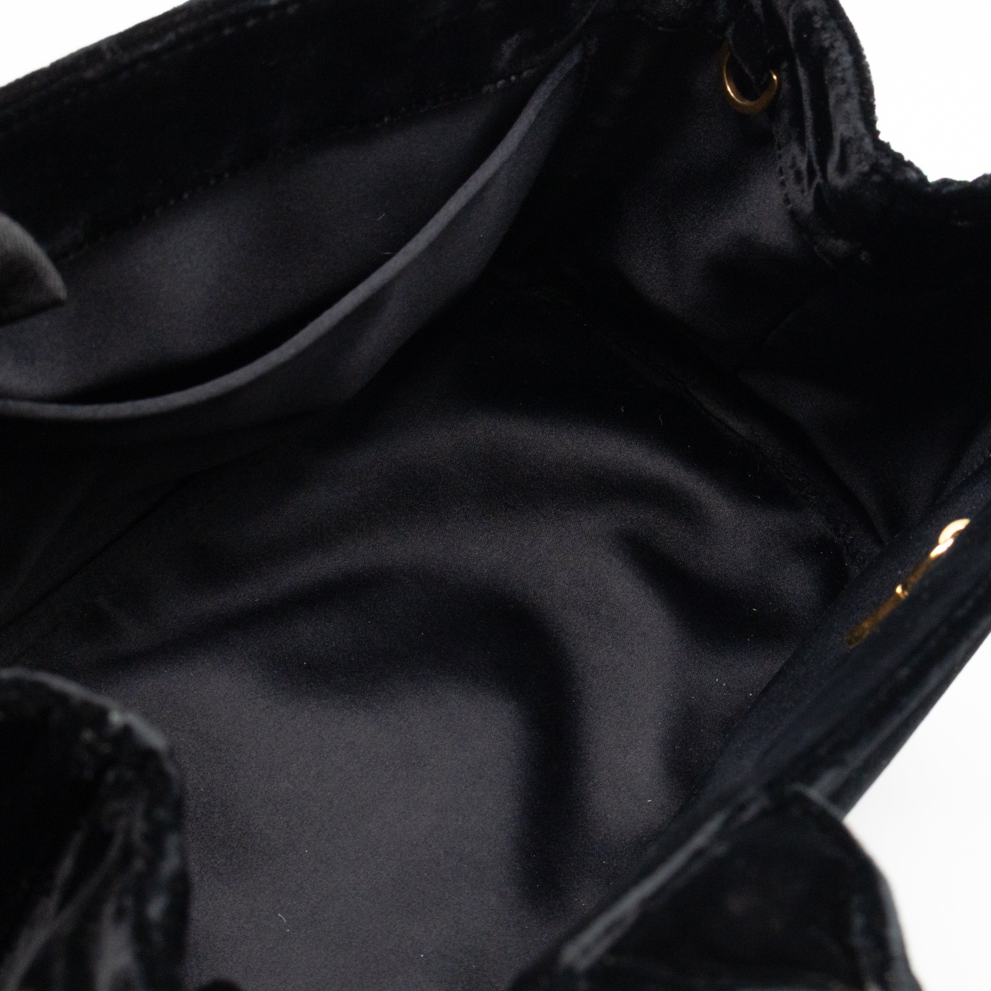 Canapa Mini Tote Bag Black Velvet