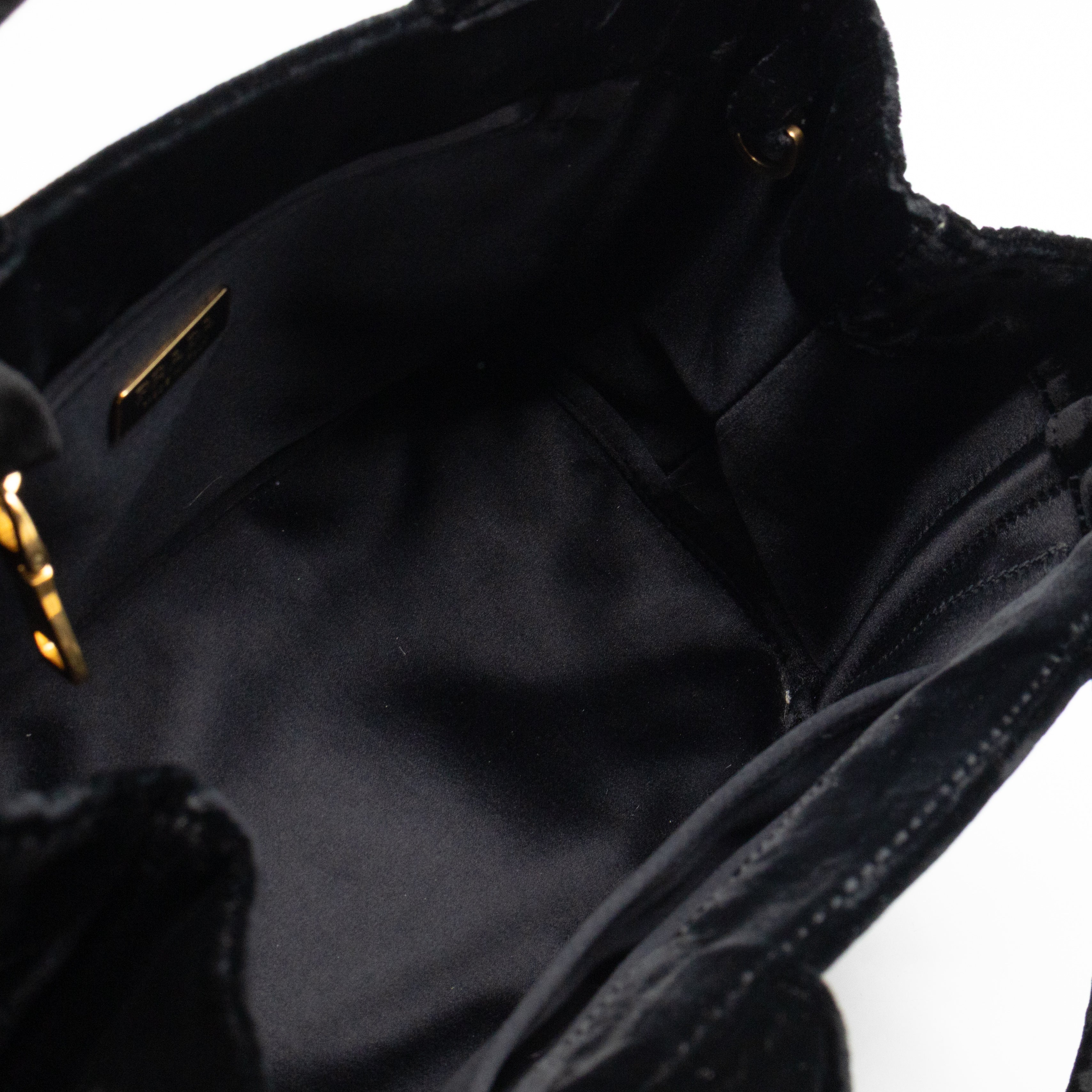 Canapa Mini Tote Bag Black Velvet