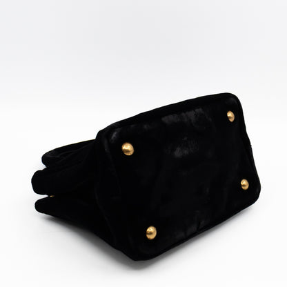 Canapa Mini Tote Bag Black Velvet