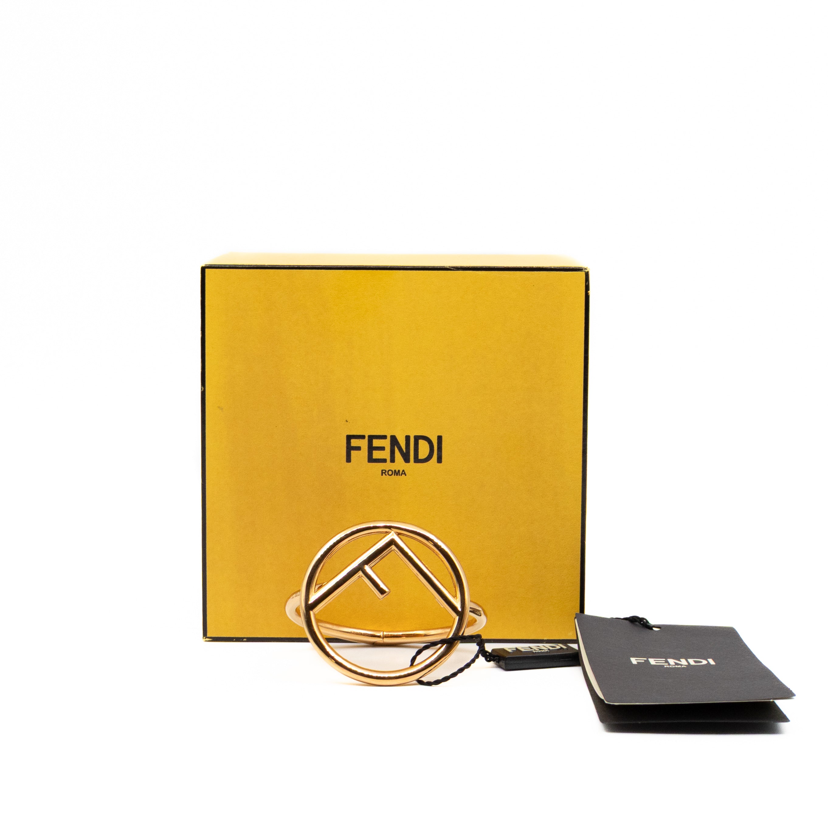 F Is Fendi Cuff Bracelet Gold