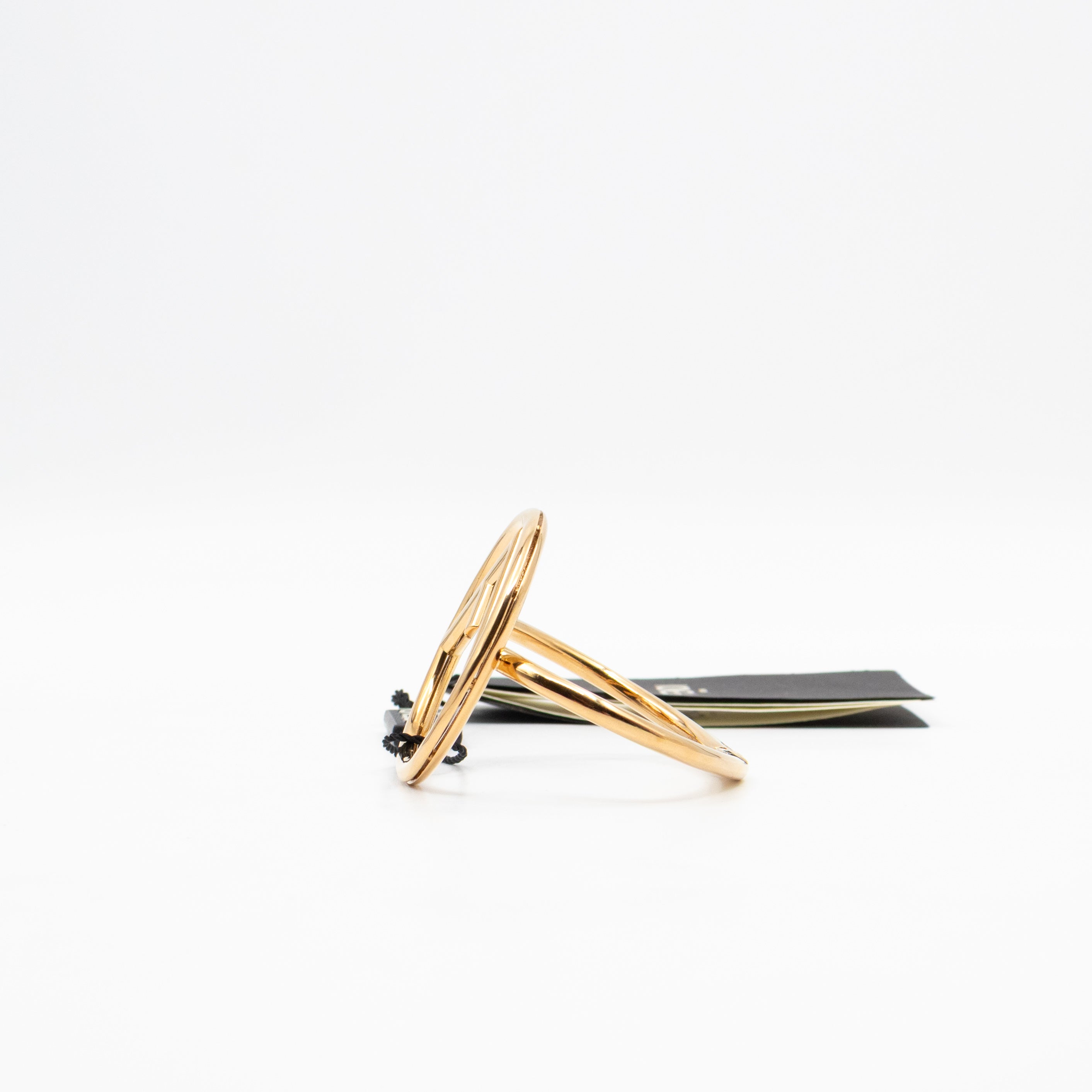 F Is Fendi Cuff Bracelet Gold