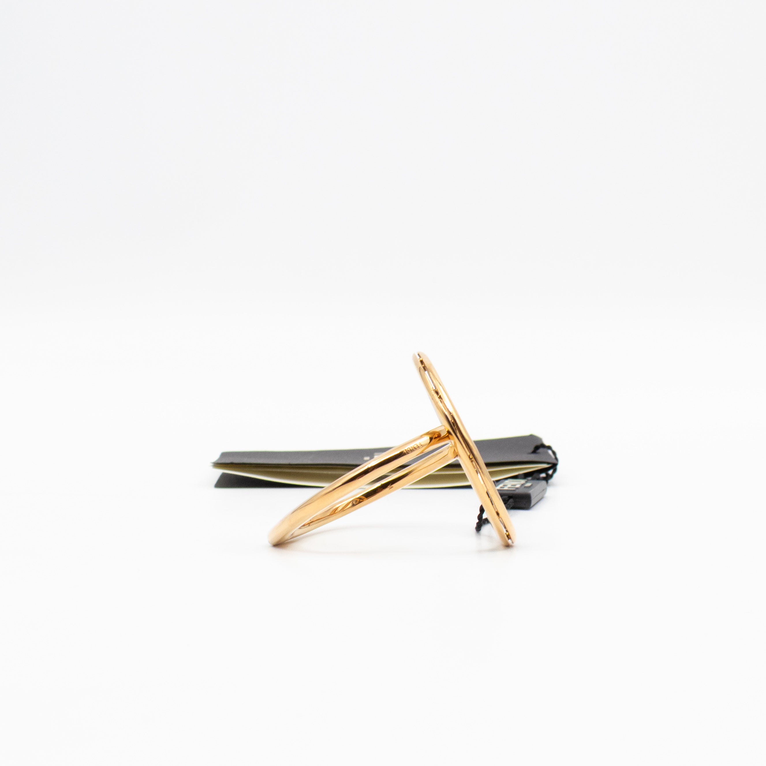 F Is Fendi Cuff Bracelet Gold