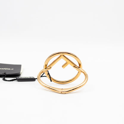 F Is Fendi Cuff Bracelet Gold