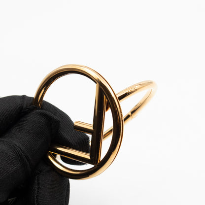 F Is Fendi Cuff Bracelet Gold