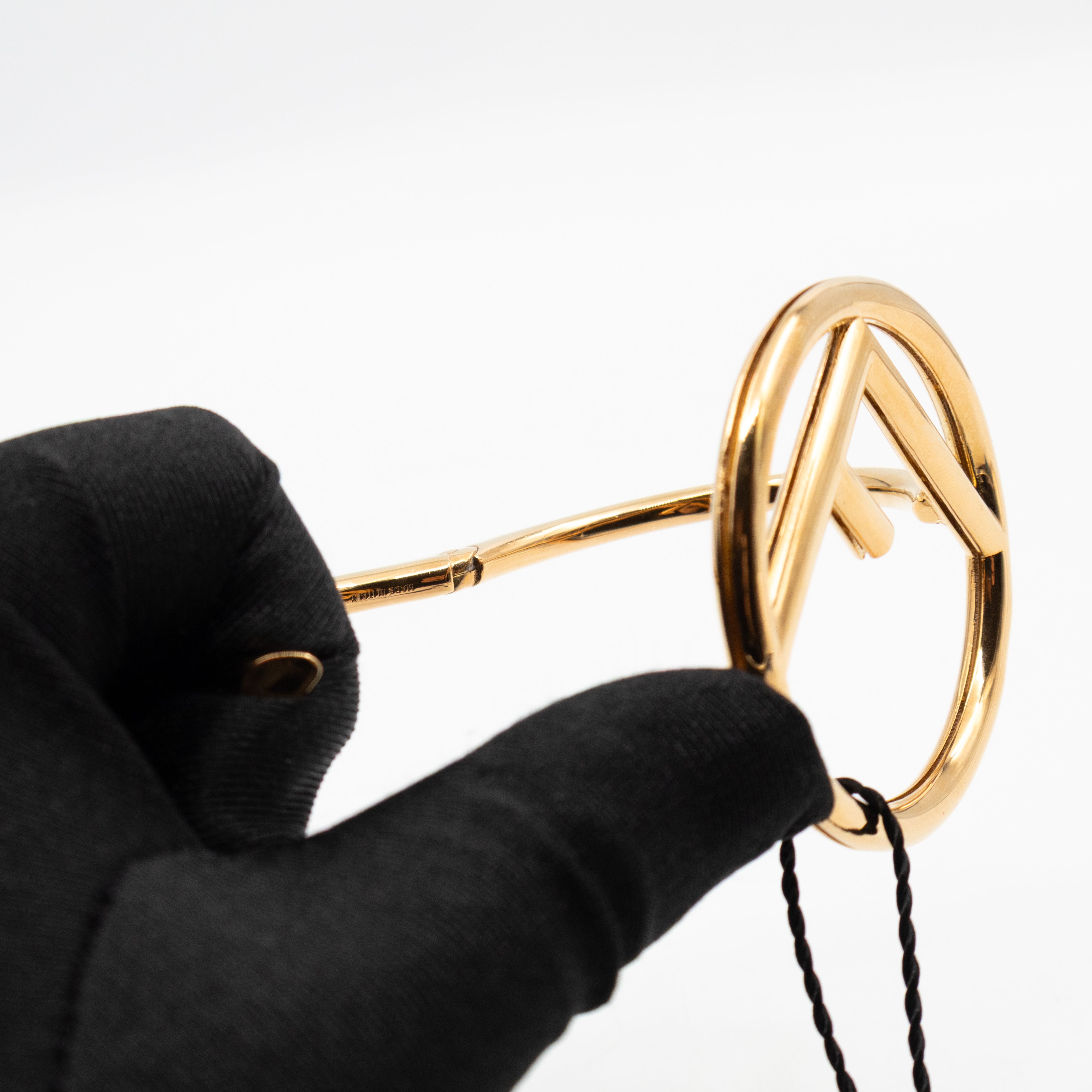 F Is Fendi Cuff Bracelet Gold