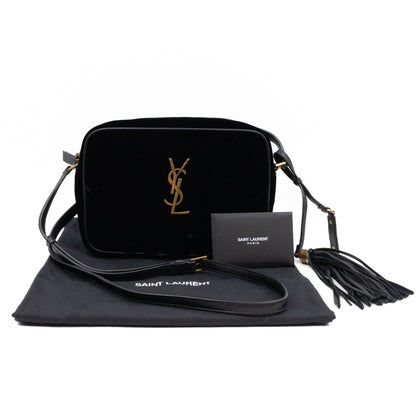 Lou Tassel Camera Bag Black Velvet