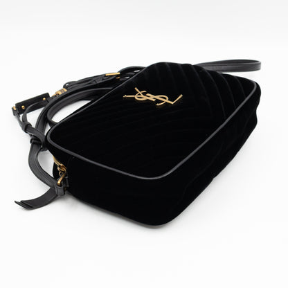 Lou Tassel Camera Bag Black Velvet