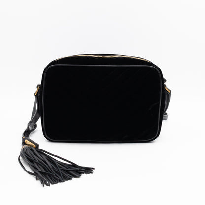 Lou Tassel Camera Bag Black Velvet