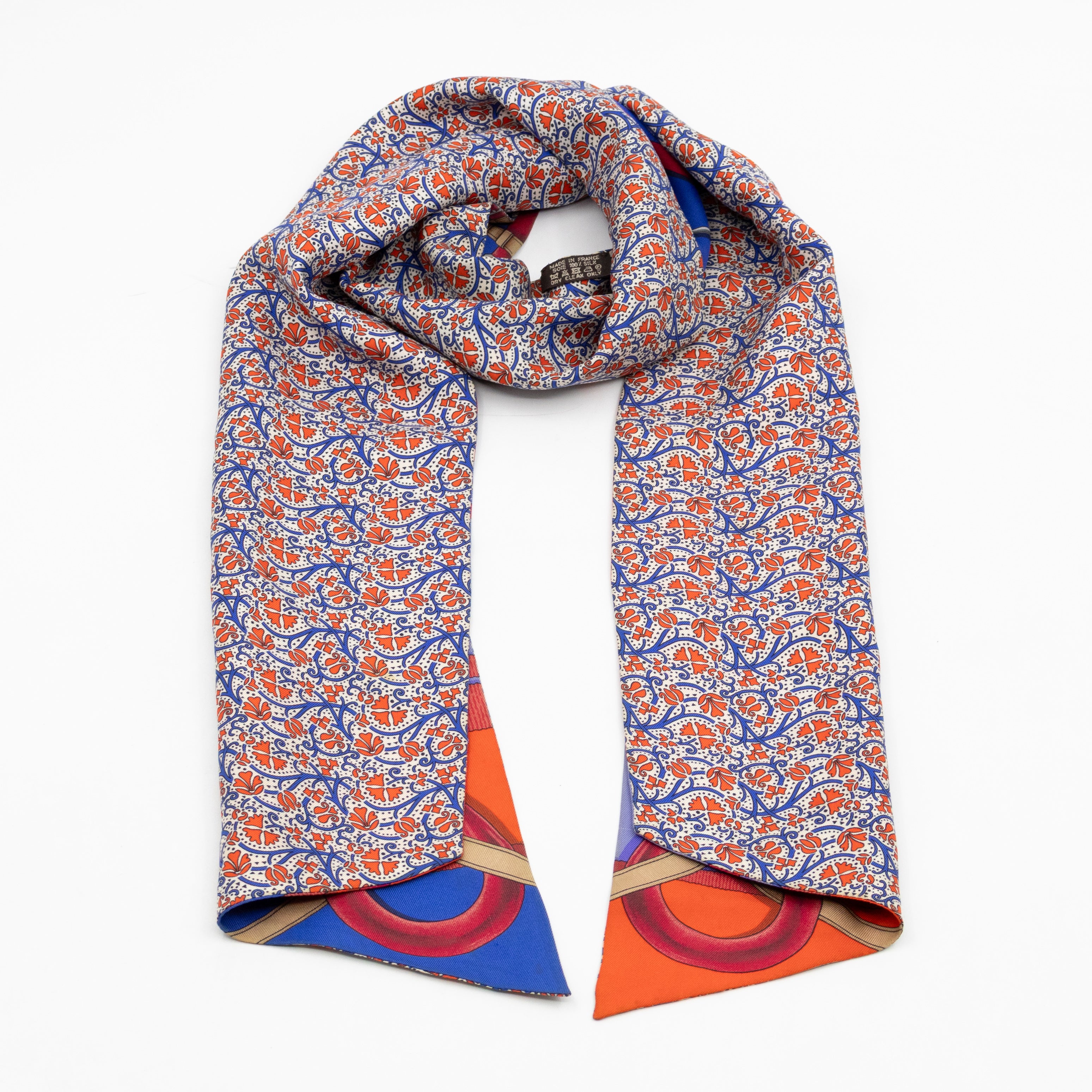 Maxi Twilly Scarf Grand Manege Blue & Red