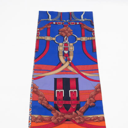 Maxi Twilly Scarf Grand Manege Blue & Red