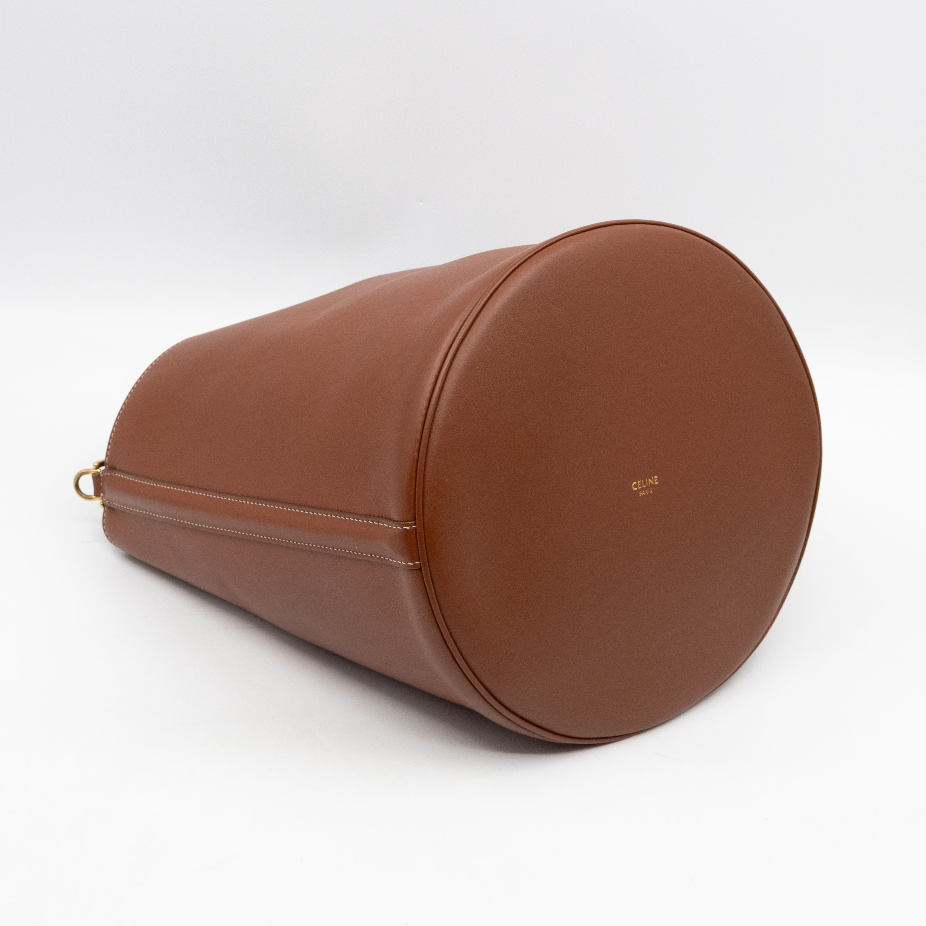 Celine 16 Bucket Bag Brown Smooth Leather