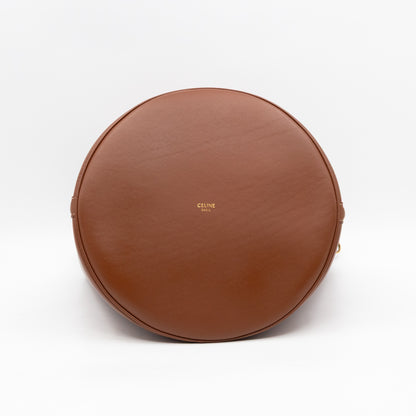 Celine 16 Bucket Bag Brown Smooth Leather