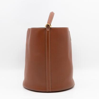 Celine 16 Bucket Bag Brown Smooth Leather