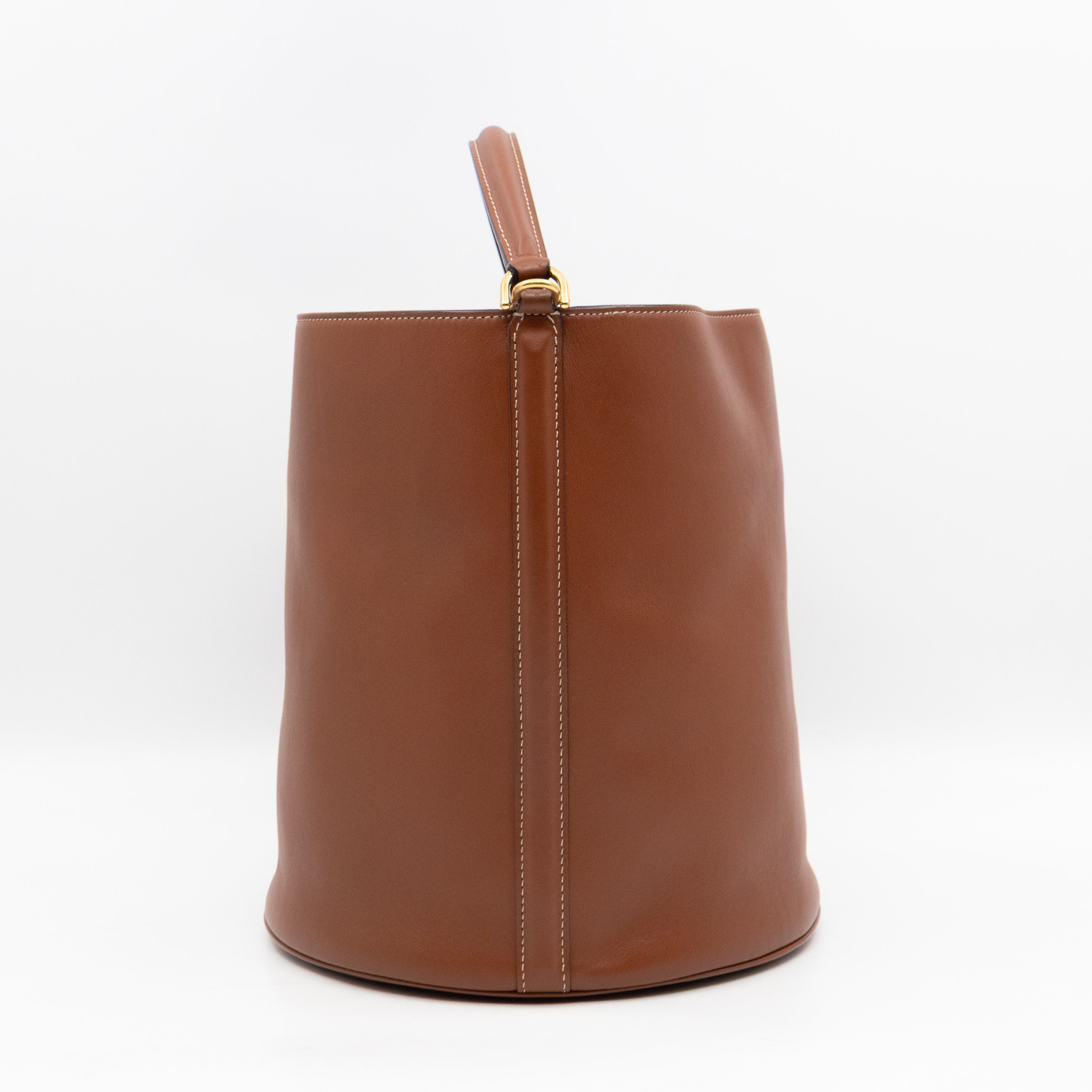 Celine 16 Bucket Bag Brown Smooth Leather