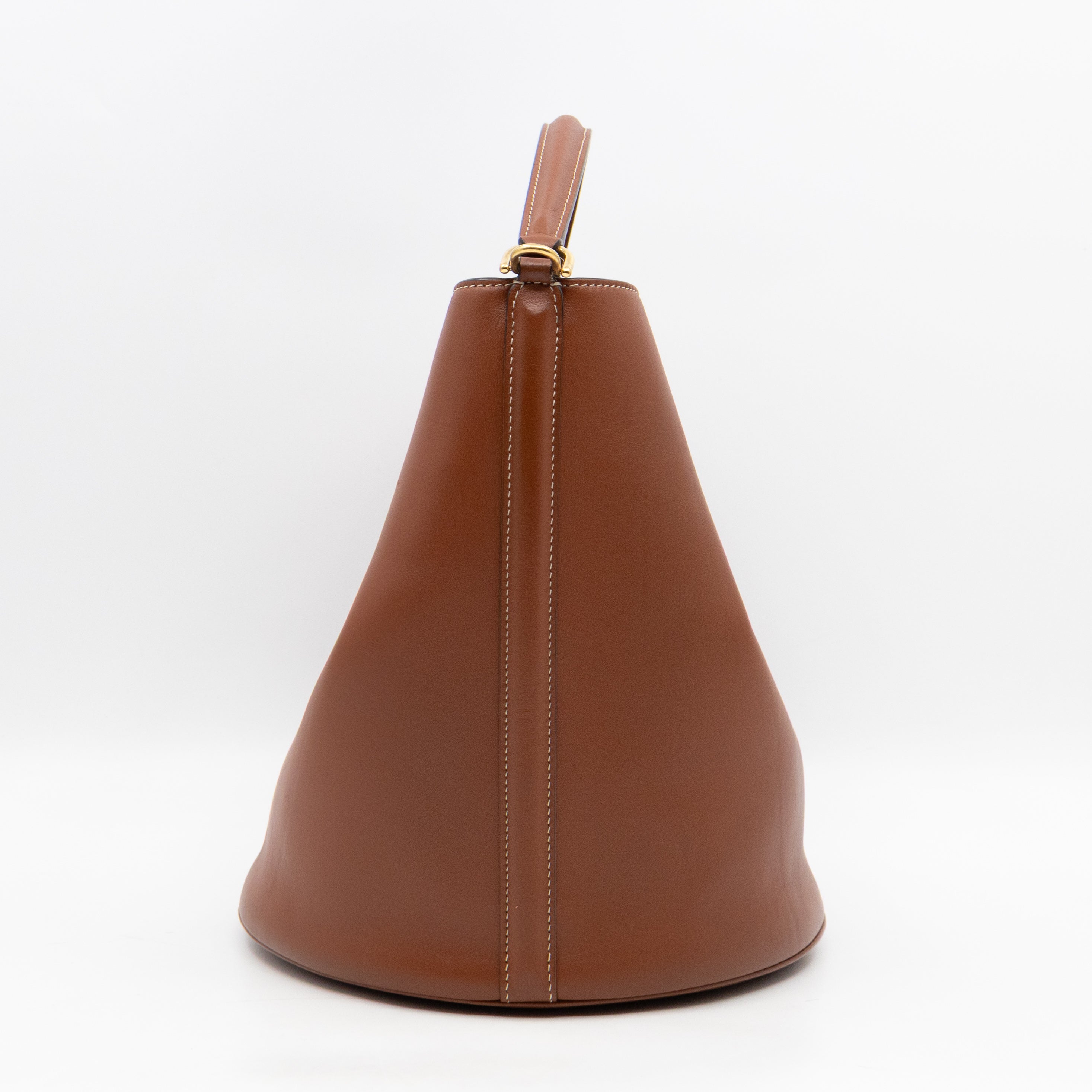 Celine 16 Bucket Bag Brown Smooth Leather