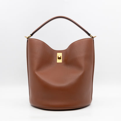 Celine 16 Bucket Bag Brown Smooth Leather