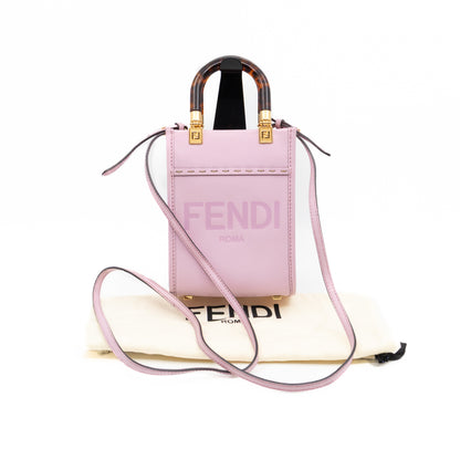 Sunshine Mini Pink Smooth Leather