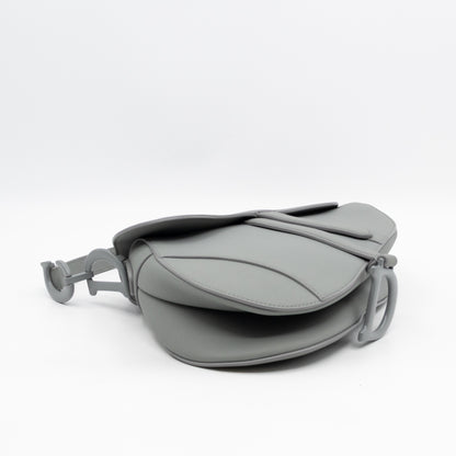 Saddle Bag Dior Grey Stone Ultra Matte Leather