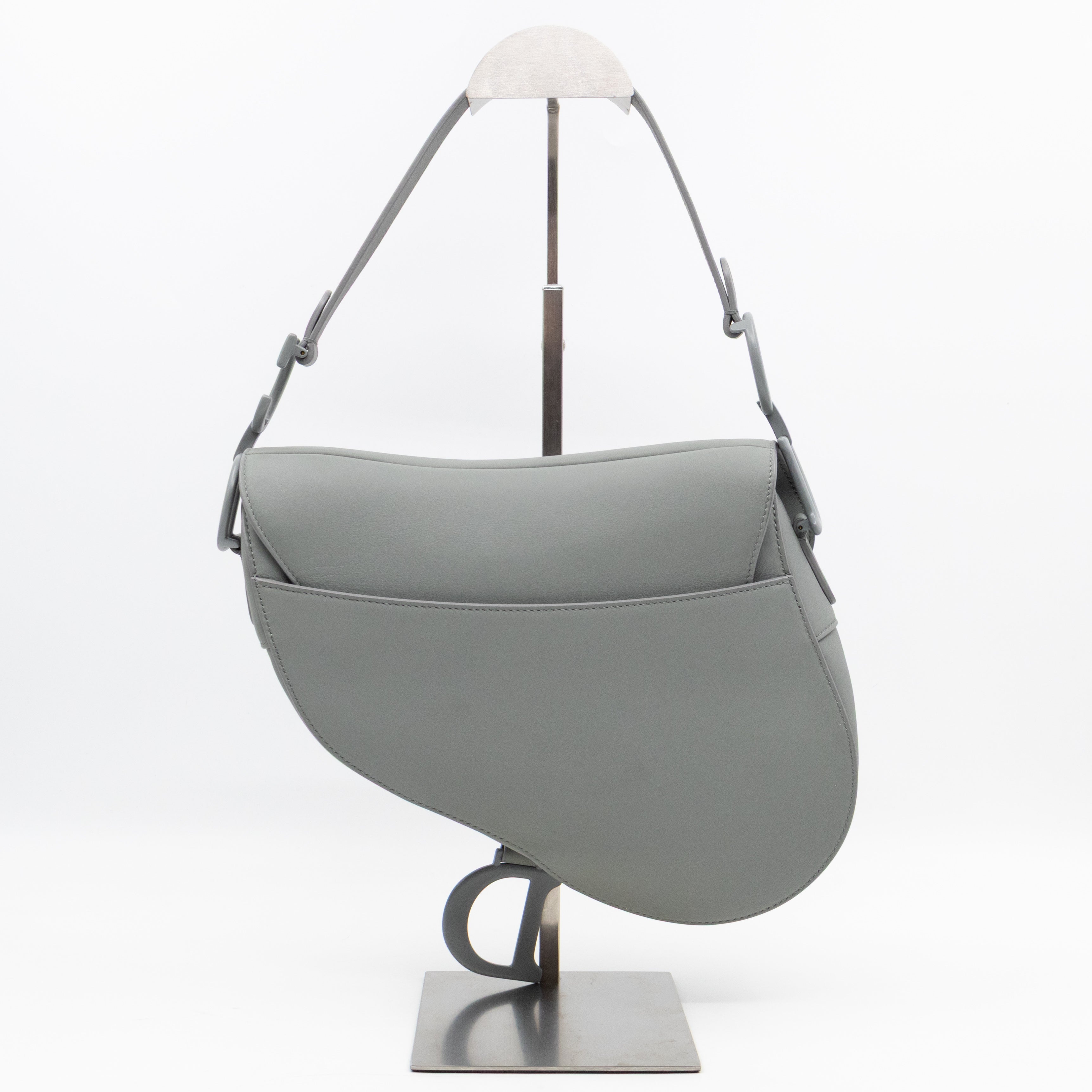 Saddle Bag Dior Grey Stone Ultra Matte Leather