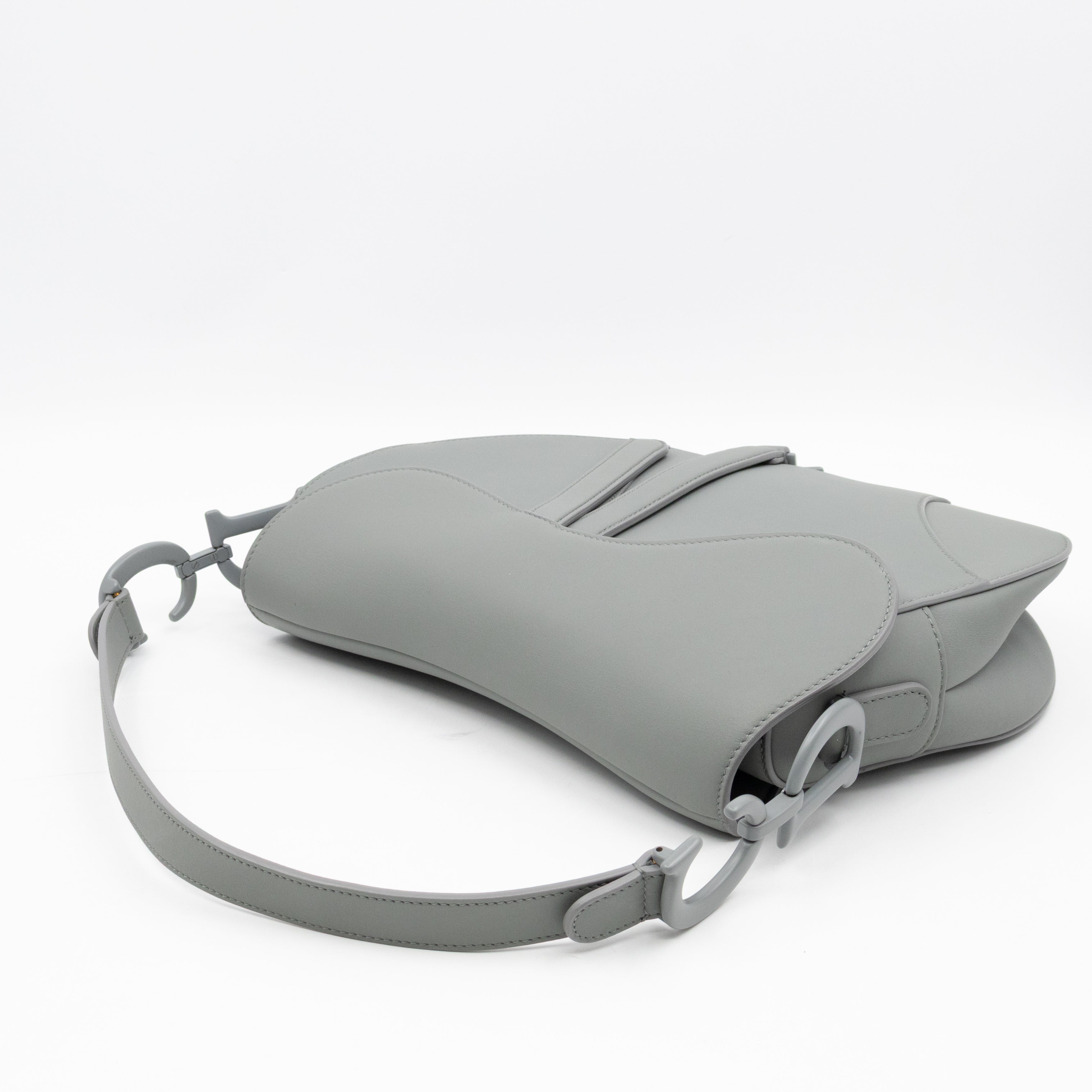 Saddle Bag Dior Grey Stone Ultra Matte Leather