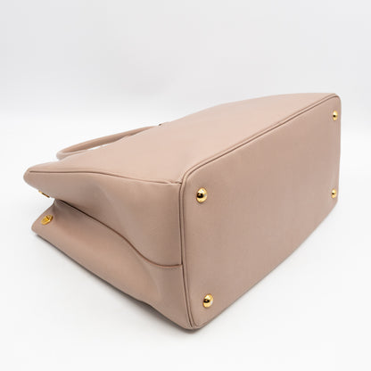 Open Tote Large Beige Saffiano Leather