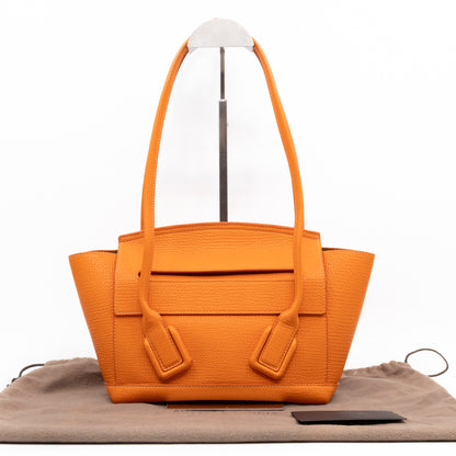 Arco Small Orange Grained Leather