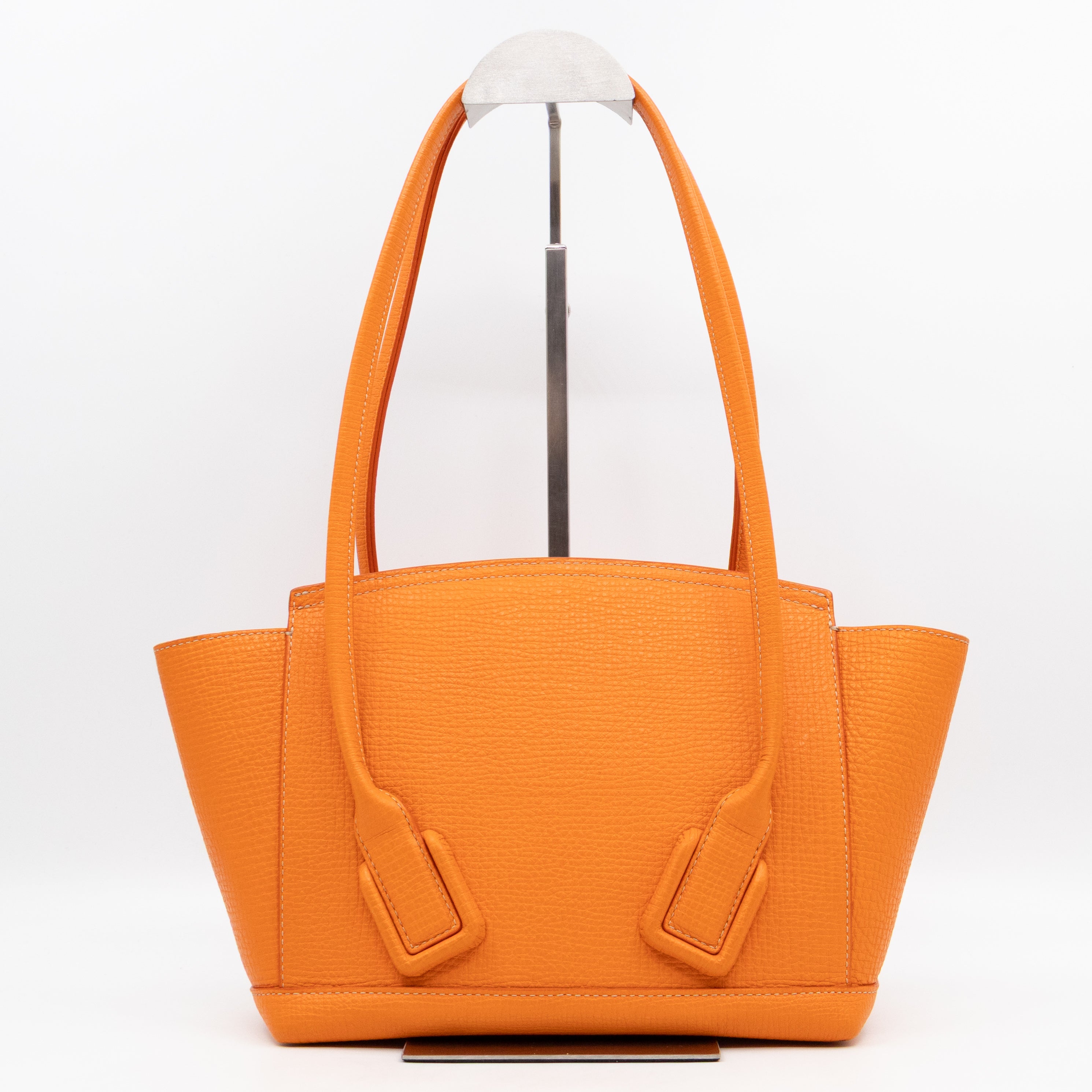 Arco Small Orange Grained Leather