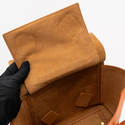 Arco Small Orange Grained Leather