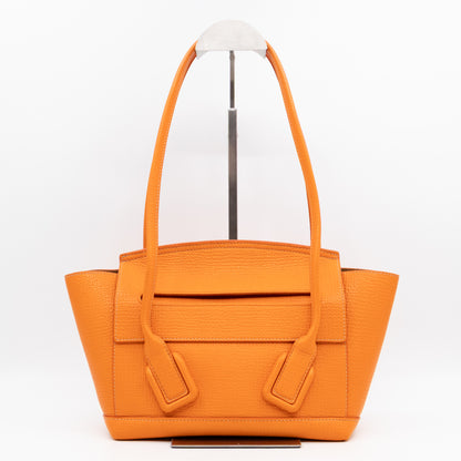Arco Small Orange Grained Leather