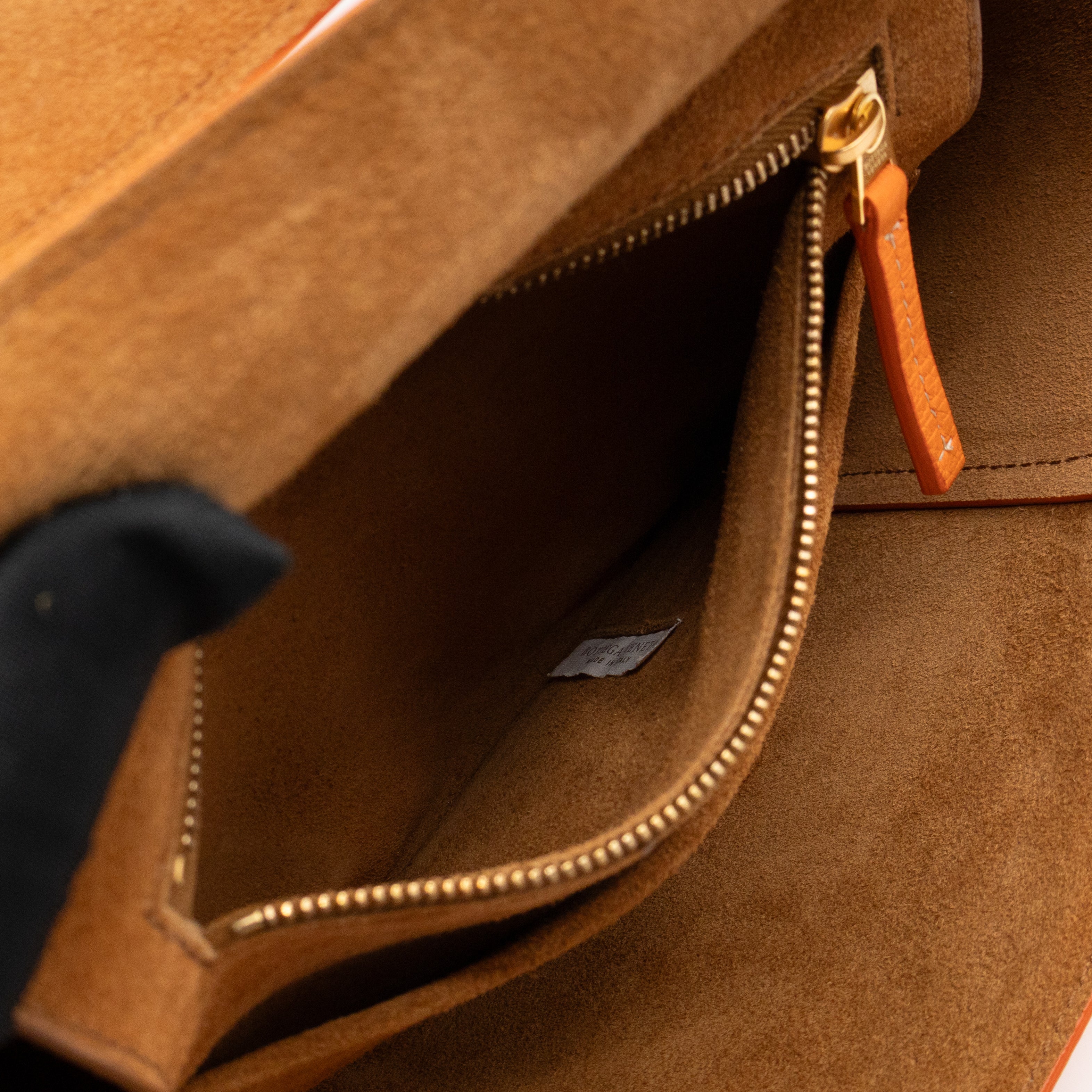 Arco Small Orange Grained Leather