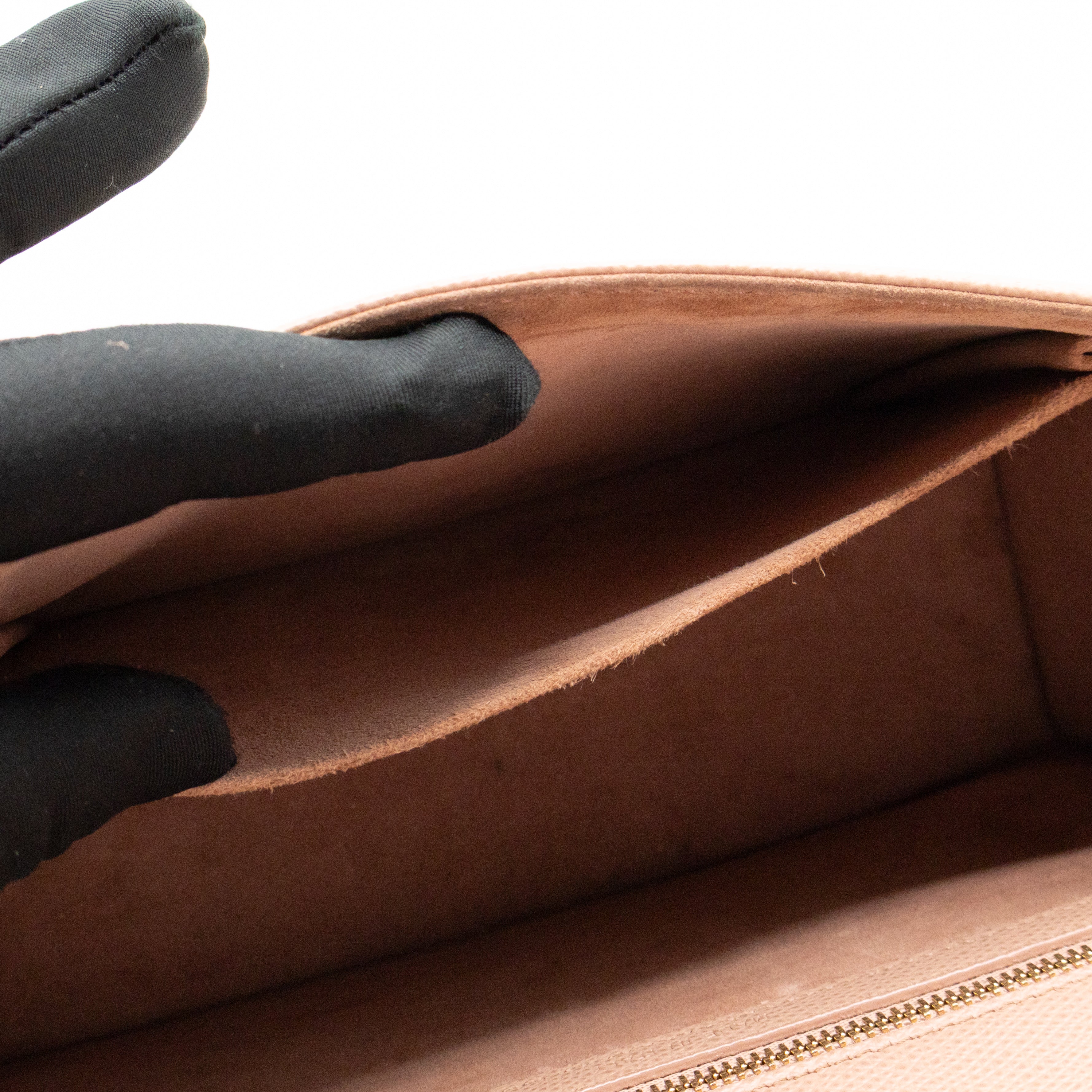 Diorama Medium Flap Bag Beige Leather