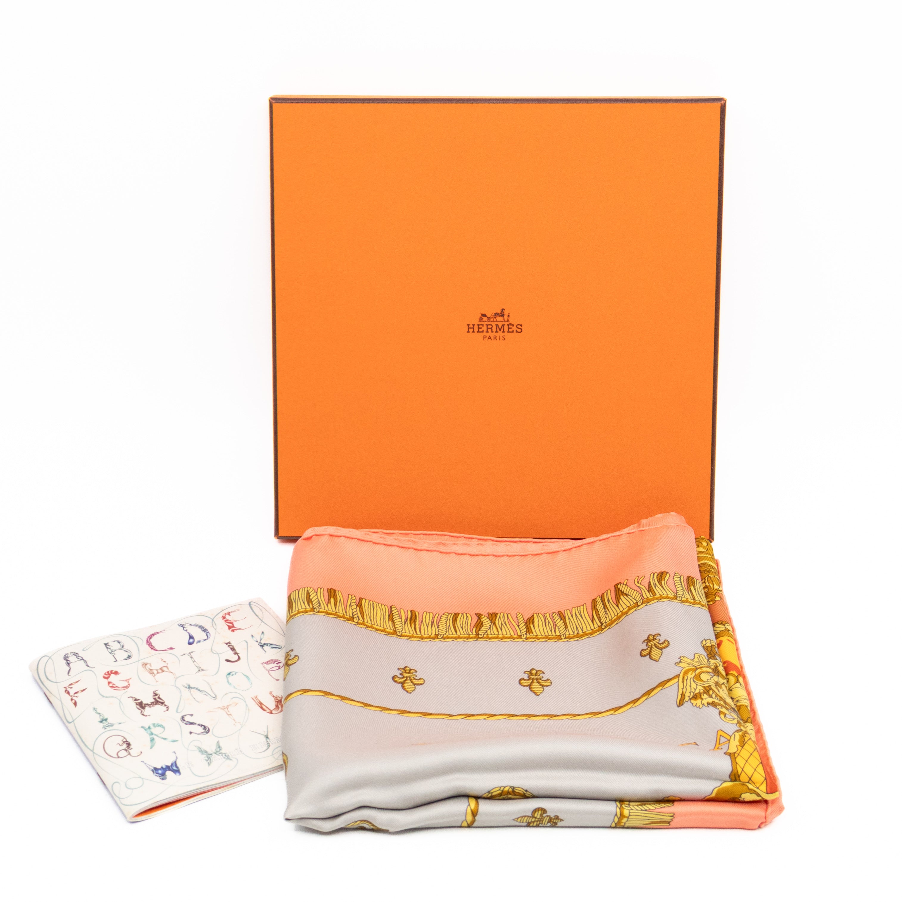 Silk Scarf 90 La Reale Vue Du Carrosse De Coral