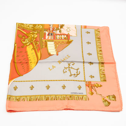 Silk Scarf 90 La Reale Vue Du Carrosse De Coral