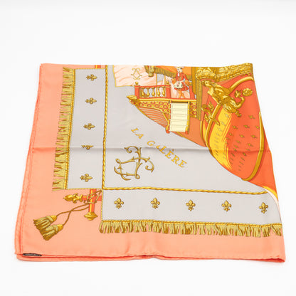 Silk Scarf 90 La Reale Vue Du Carrosse De Coral