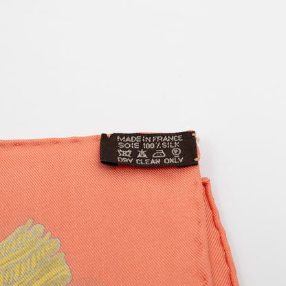 Silk Scarf 90 La Reale Vue Du Carrosse De Coral