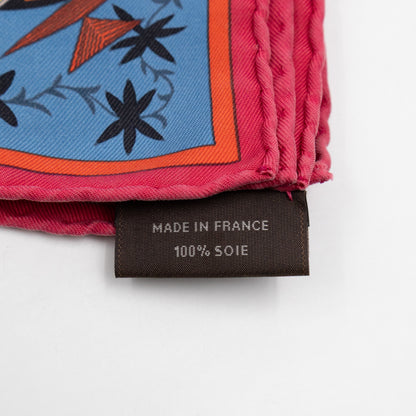 Silk Scarf 90 Kachinas Pink