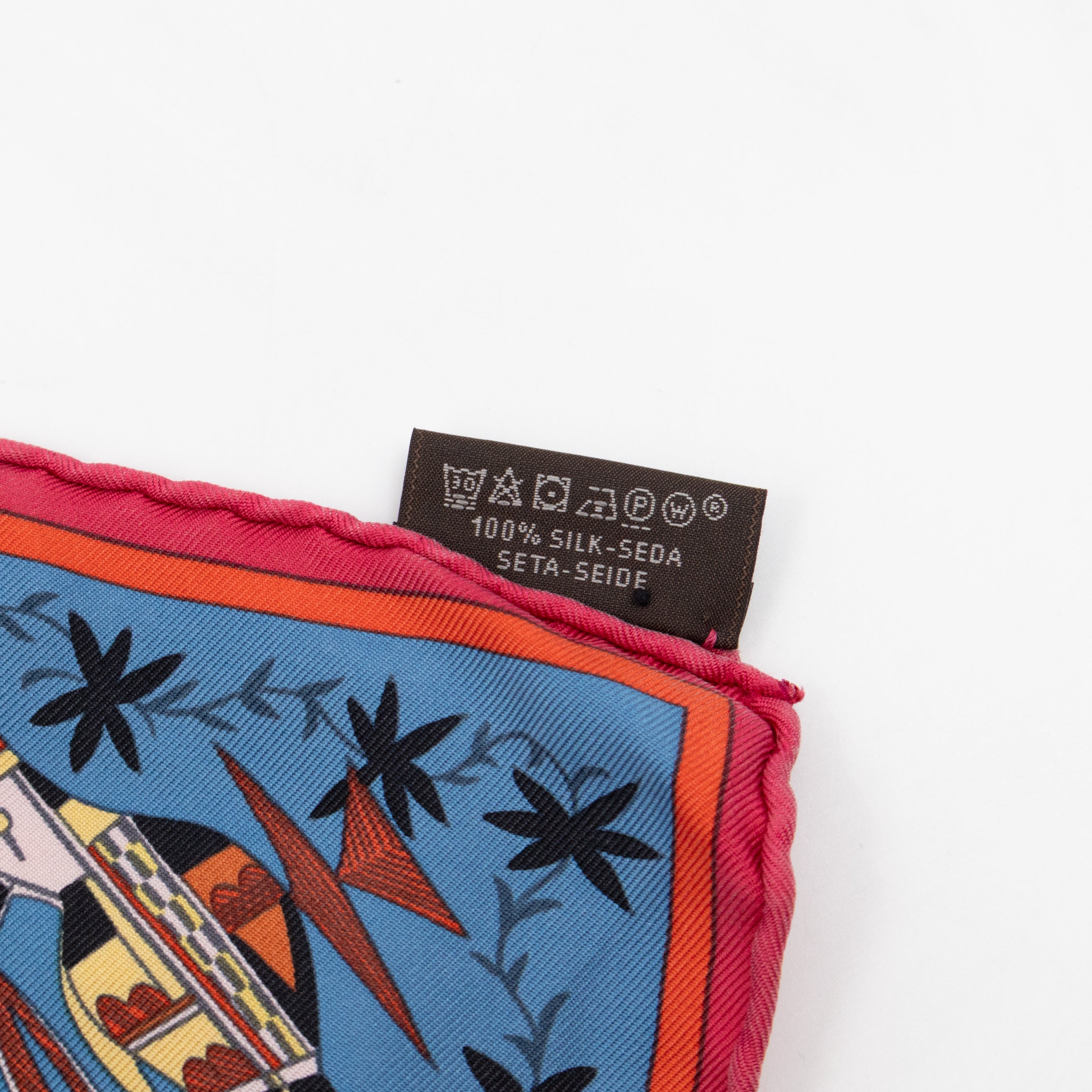 Silk Scarf 90 Kachinas Pink