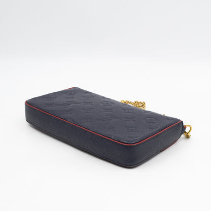 Pochette Felicie Navy Monogram Empreinte