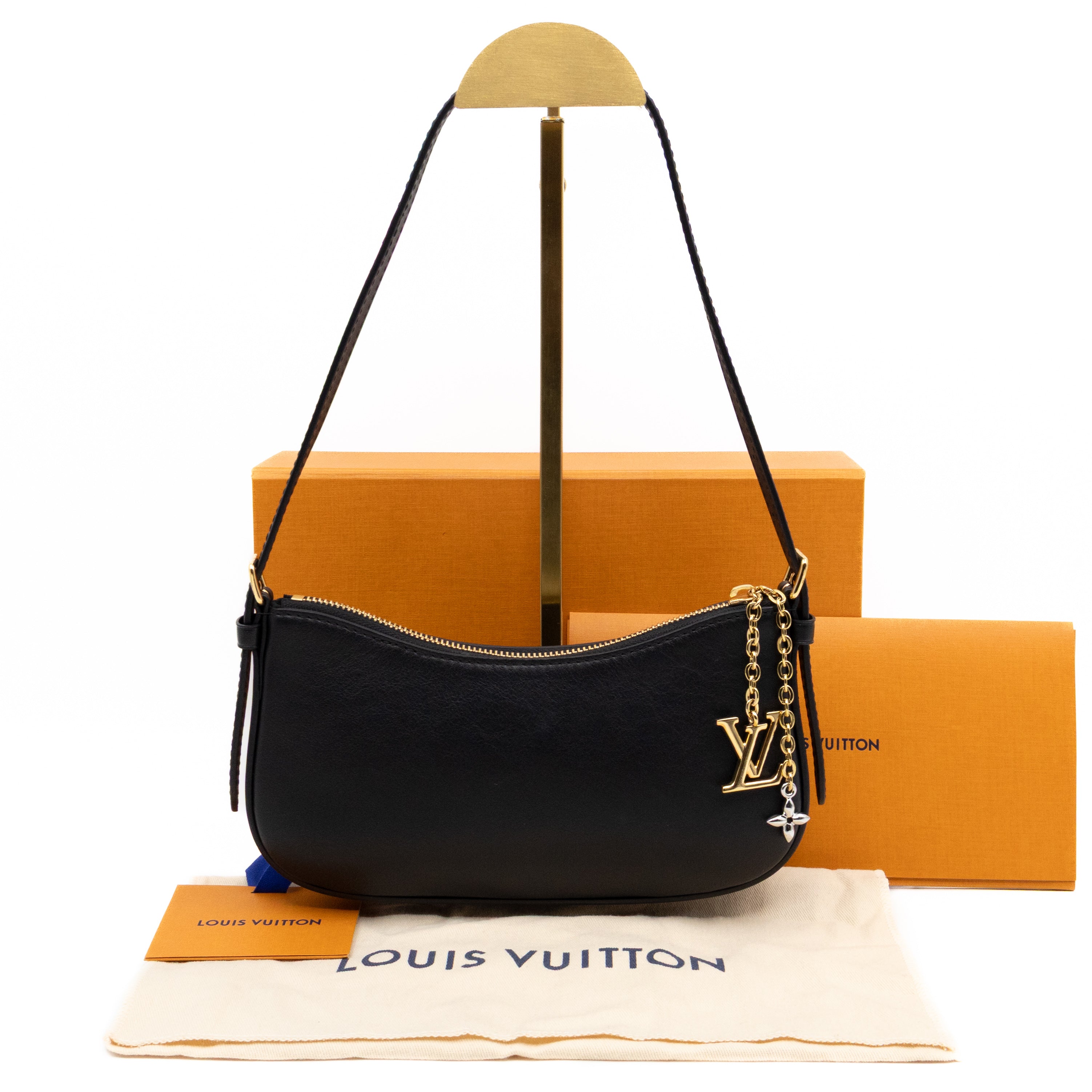 Pochette LV Bloom Black Leather