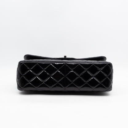 Classic Double Flap Jumbo Black Patent Leather